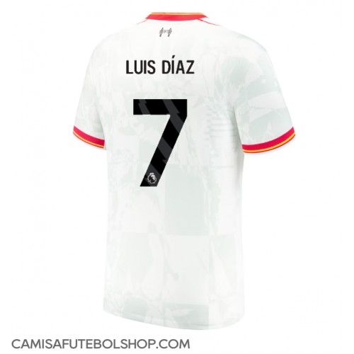 Camisa de time de futebol Liverpool Luis Diaz #7 Replicas 3º Equipamento 2024-25 Manga Curta